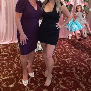 Black halter dress from revolve